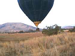 Balloon safari -  just above us in Pilanesberg; Sep 12 2003